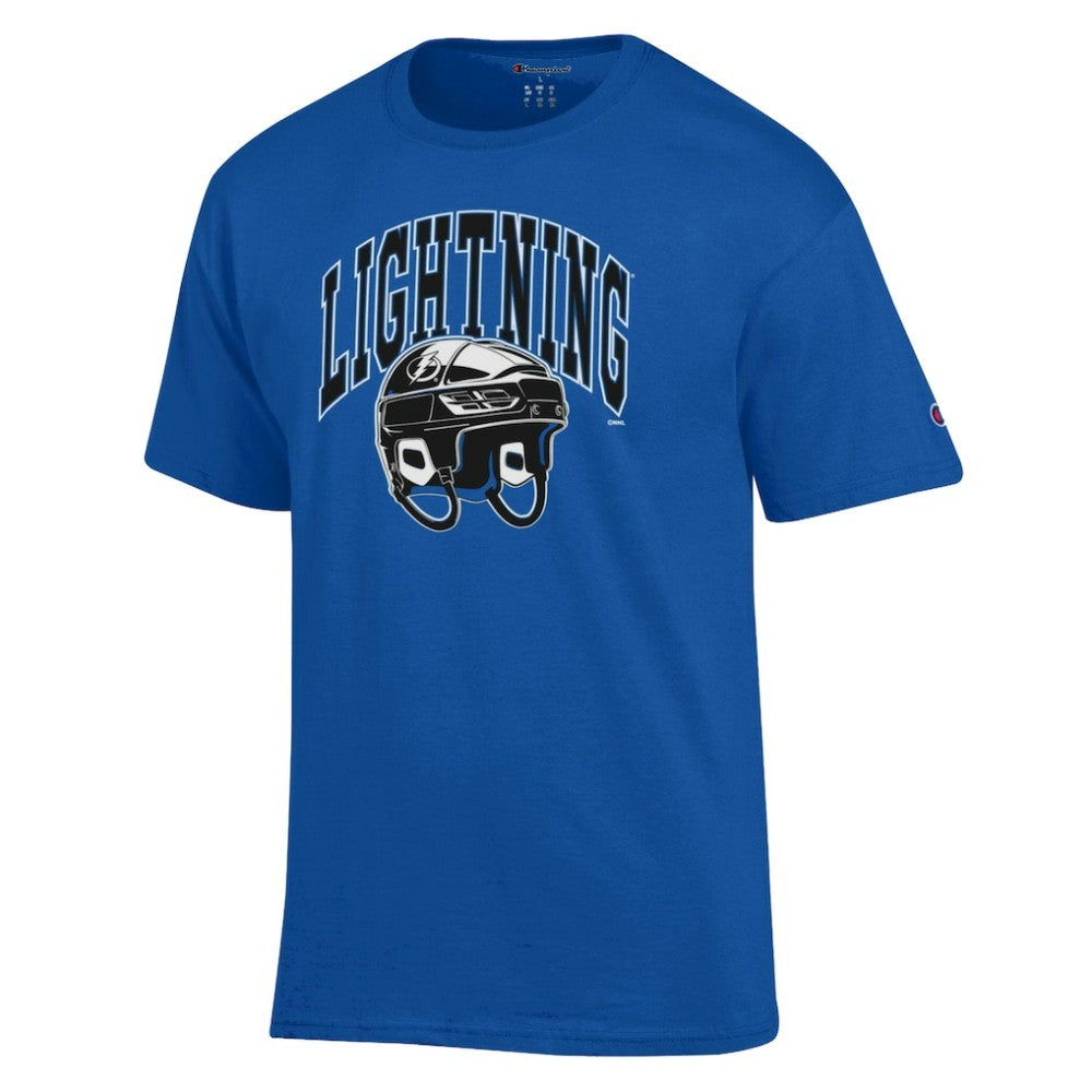 Tampa Bay Lightning Champion Helmet T-Shirt - Royal - NHL