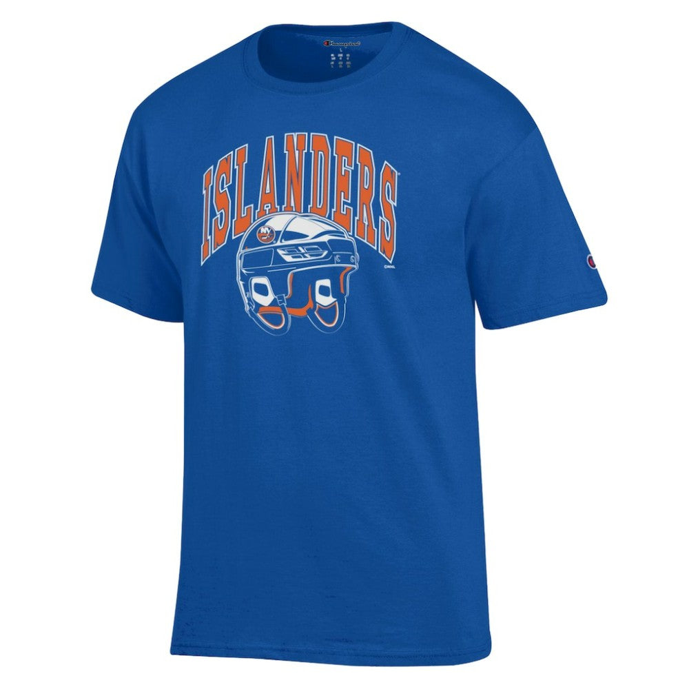 New York Islanders Champion Helmet T-Shirt - Royal - NHL
