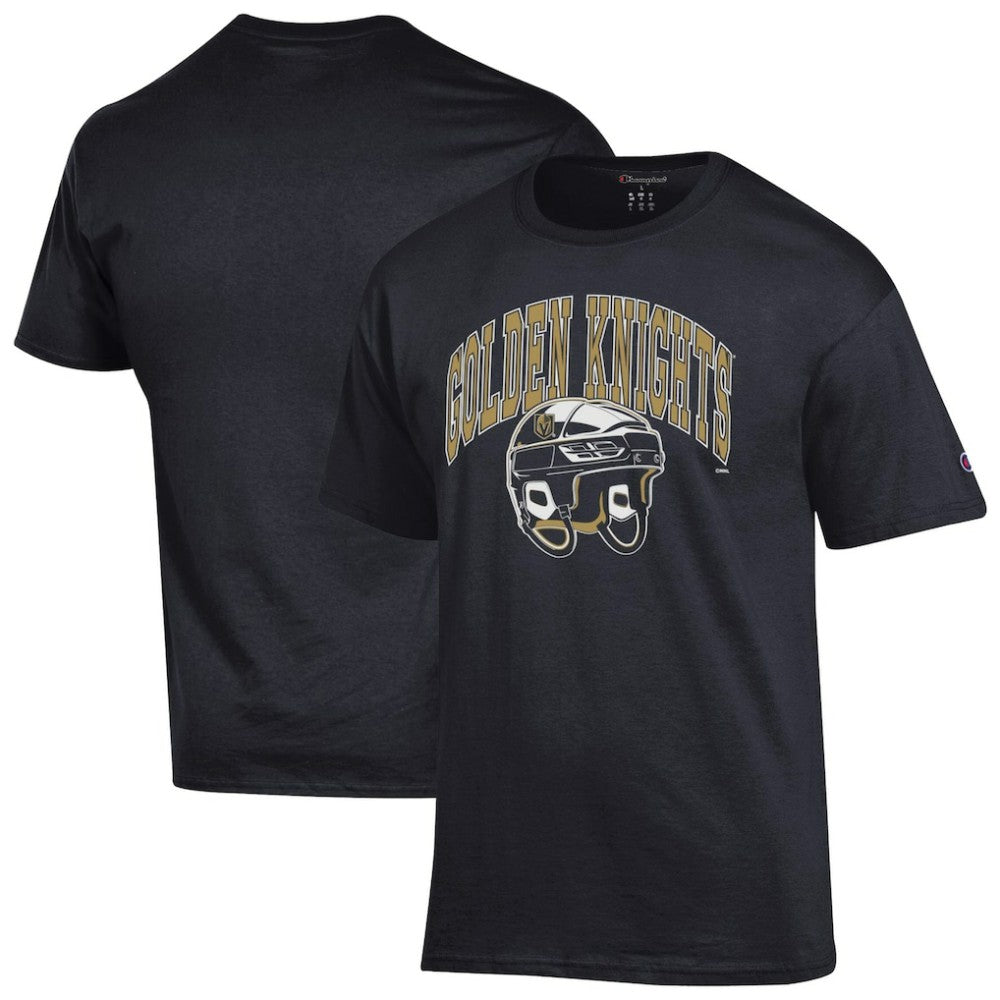 Vegas Golden Knights Champion Helmet T-Shirt - Black - NHL