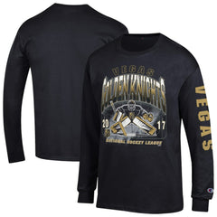Vegas Golden Knights Champion Long Sleeve Jersey T-Shirt - Black - NHL