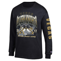 Vegas Golden Knights Champion Long Sleeve Jersey T-Shirt - Black - NHL