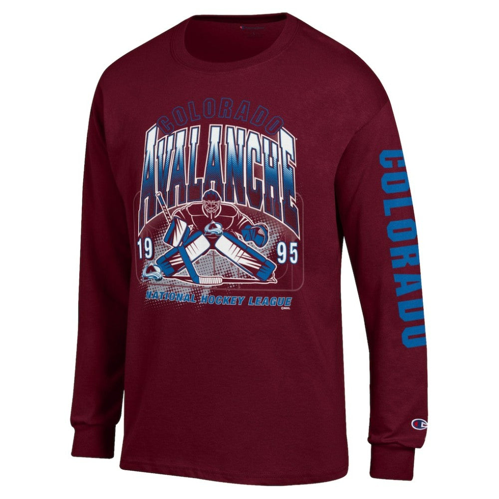 Colorado Avalanche Champion Long Sleeve Jersey T-Shirt - Burgundy - NHL