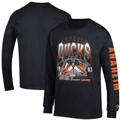 Anaheim Ducks Champion Long Sleeve Jersey T-Shirt - Black - NHL