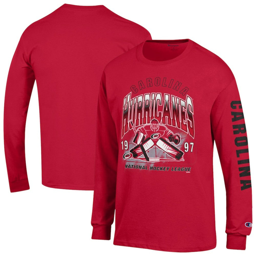 Carolina Hurricanes Champion Long Sleeve Jersey T-Shirt - Red - NHL