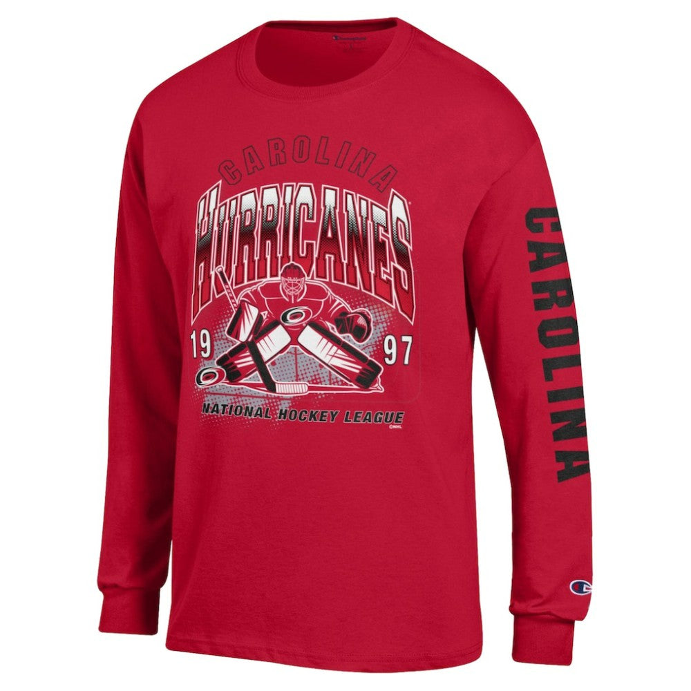 Carolina Hurricanes Champion Long Sleeve Jersey T-Shirt - Red - NHL
