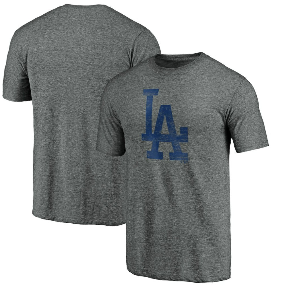 Los Angeles Dodgers Weathered Logo Tri-Blend T-Shirt - MLB