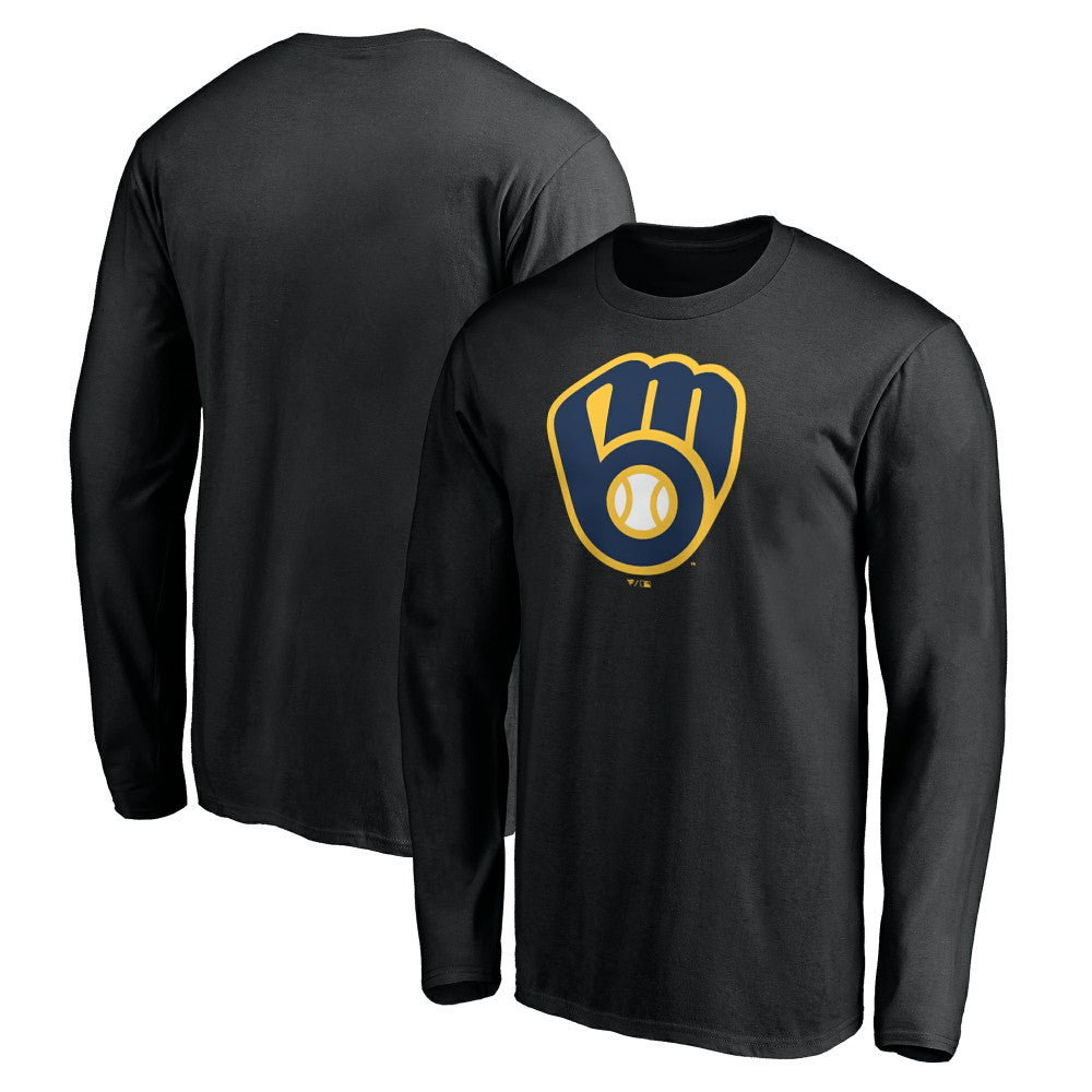 Milwaukee Brewers Team Logo Long Sleeve T-Shirt - MLB