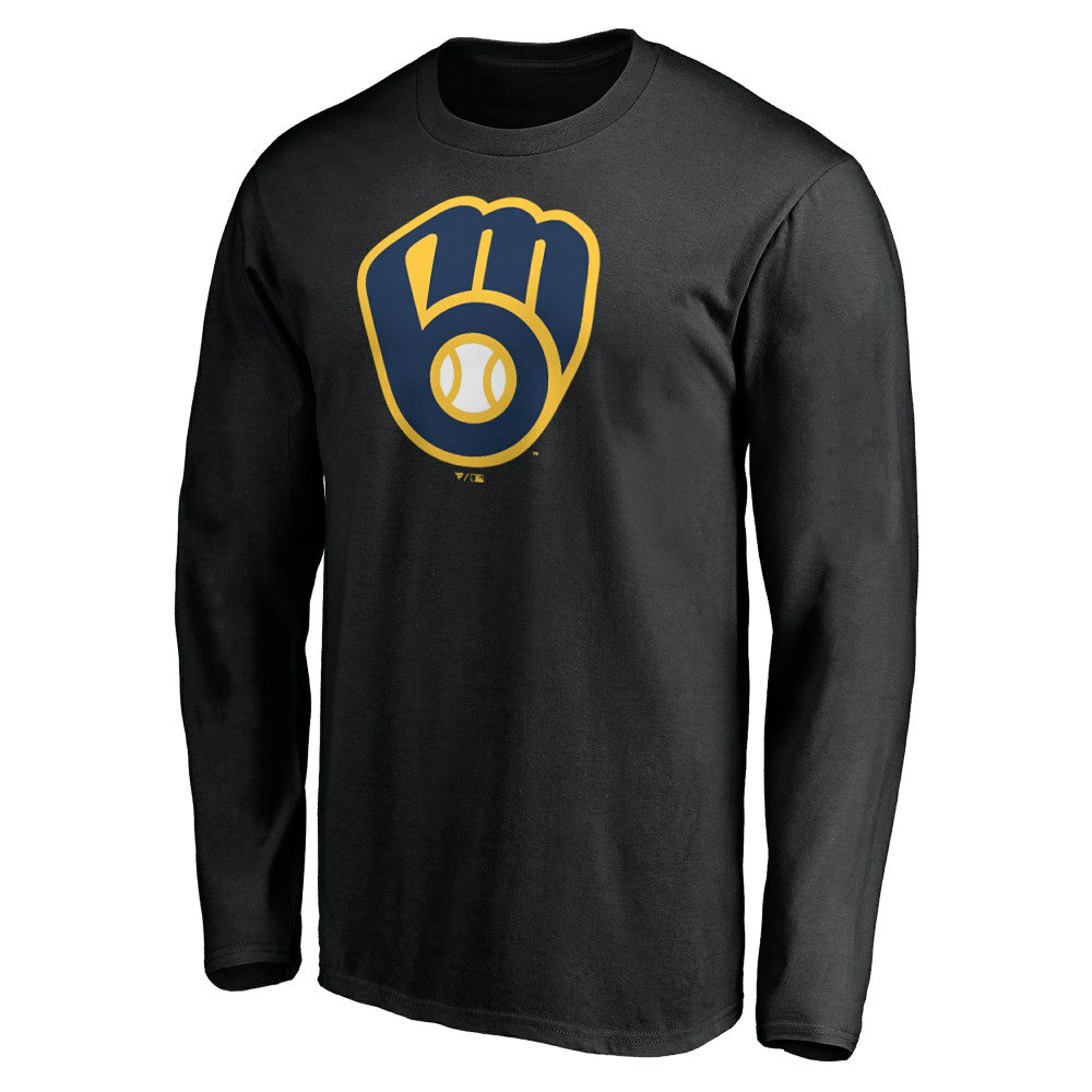 Milwaukee Brewers Team Logo Long Sleeve T-Shirt - MLB