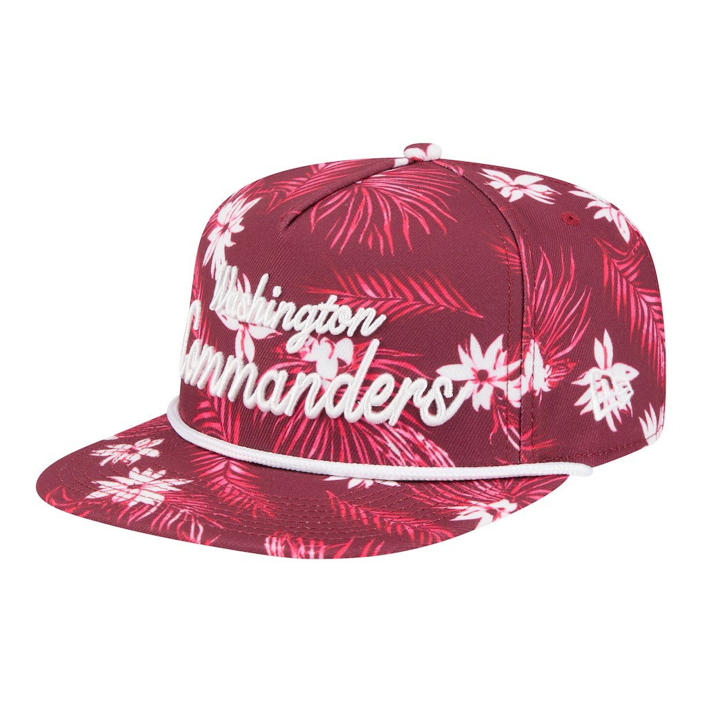 Washington Commanders New Era Palm Print A-Frame 9FIFTY Snapback Hat Burgundy | NFL