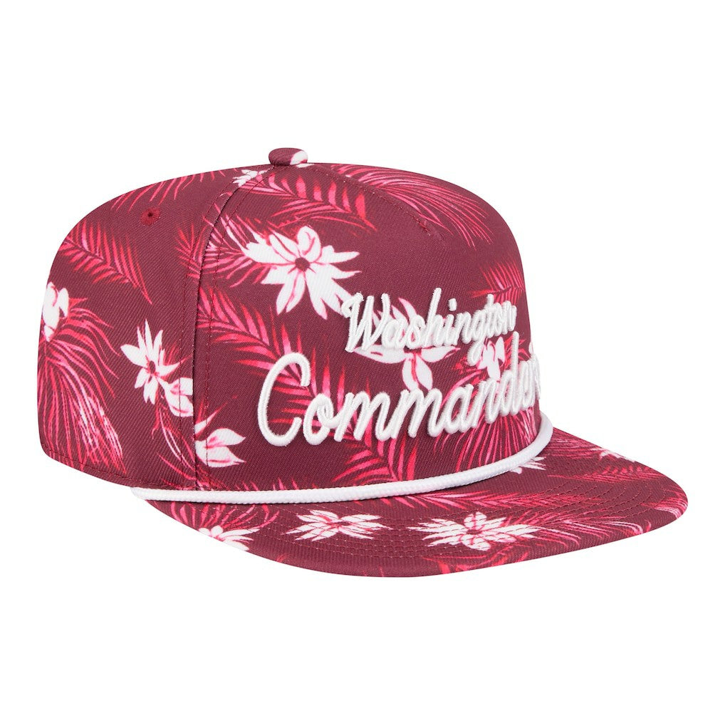 Washington Commanders New Era Palm Print A-Frame 9FIFTY Snapback Hat Burgundy | NFL