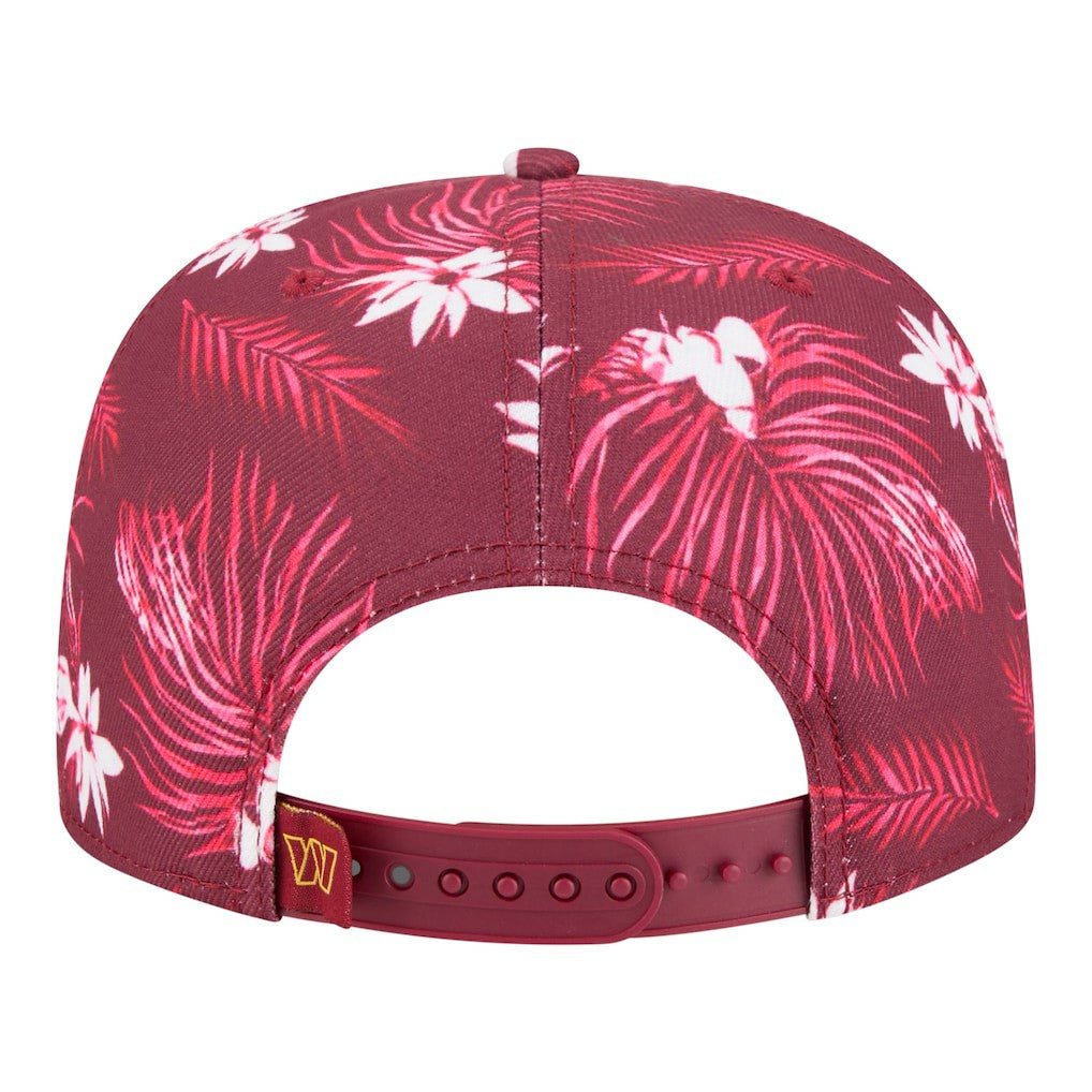 Washington Commanders New Era Palm Print A-Frame 9FIFTY Snapback Hat Burgundy | NFL