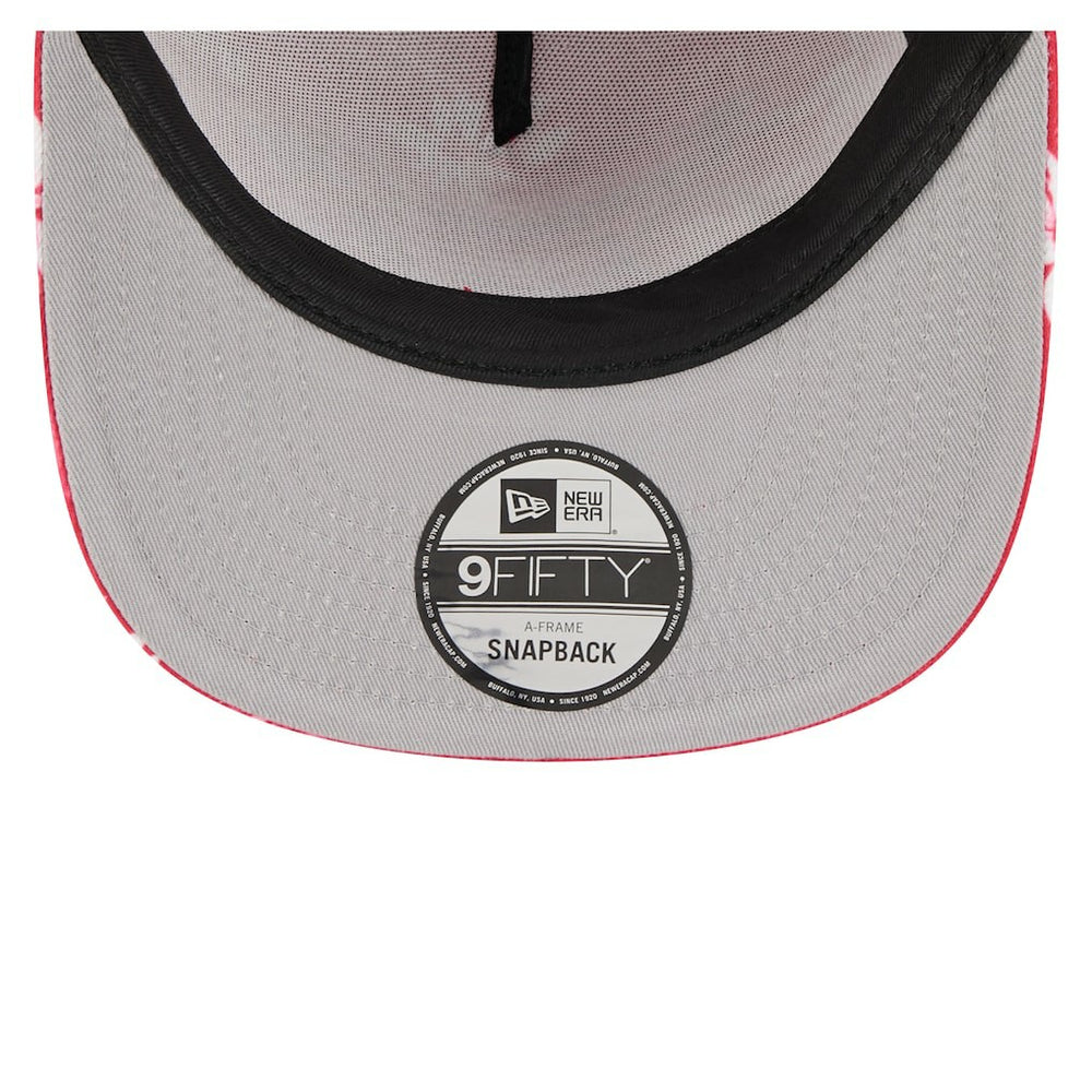 Kansas City Chiefs New Era Palm Print A-Frame 9FIFTY Snapback Hat Red | NFL