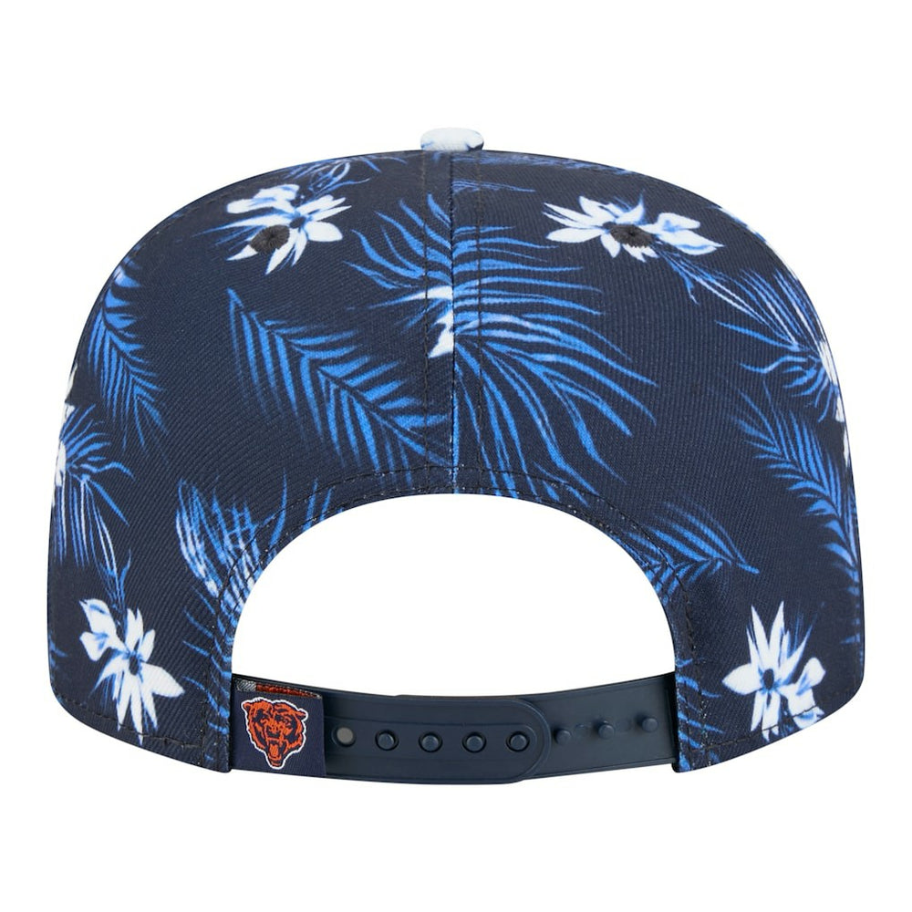 Chicago Bears New Era Palm Print A-Frame 9FIFTY Snapback Hat Navy | NFL
