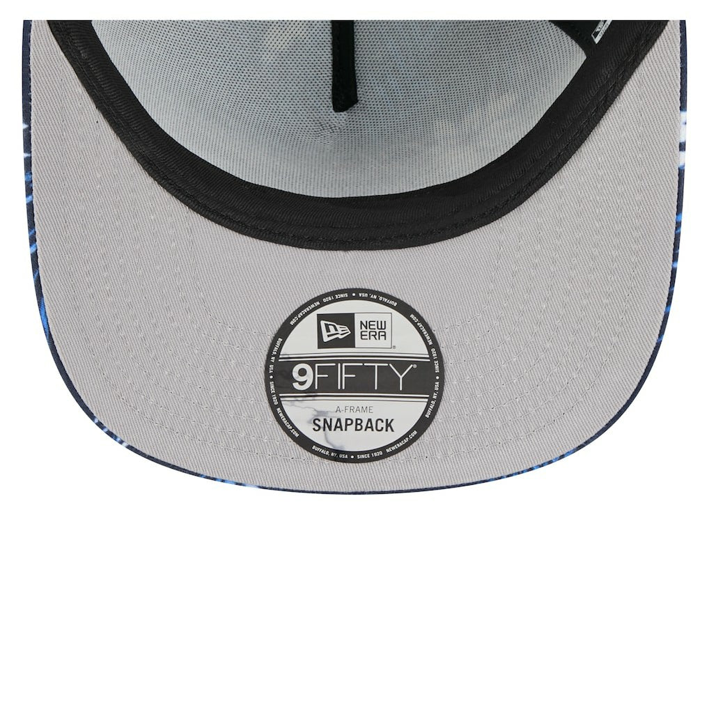 Chicago Bears New Era Palm Print A-Frame 9FIFTY Snapback Hat Navy | NFL