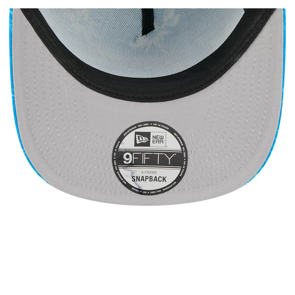 Detroit Lions New Era Palm Print A-Frame 9FIFTY Snapback Hat Blue | NFL