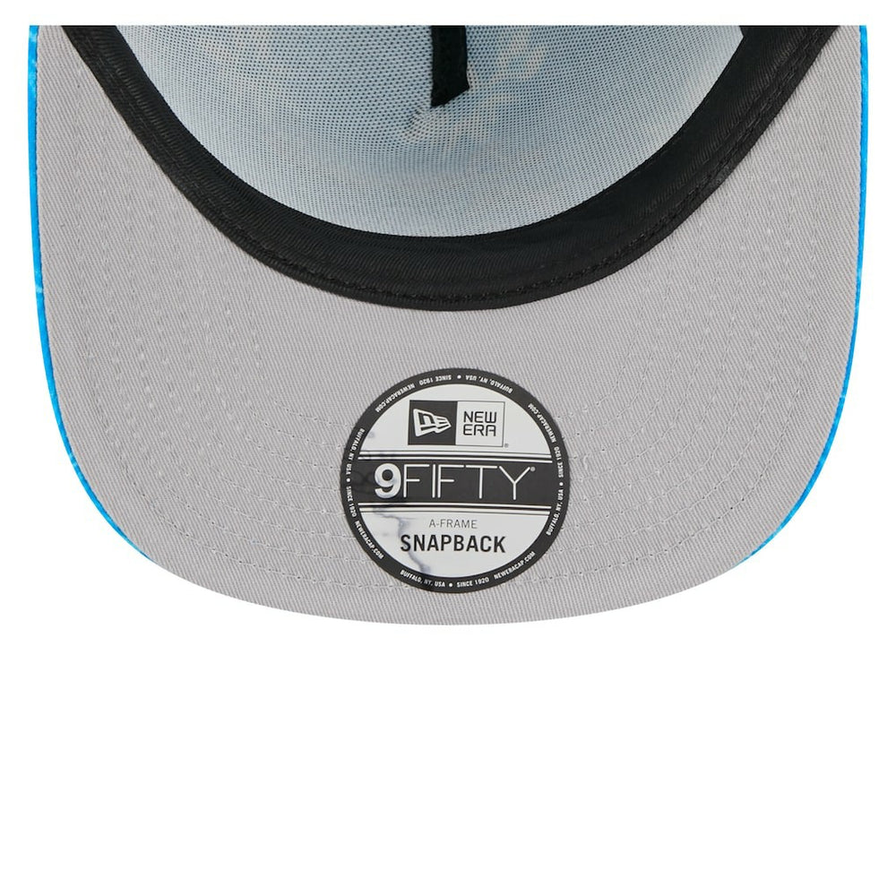 Detroit Lions New Era Palm Print A-Frame 9FIFTY Snapback Hat Blue | NFL