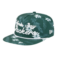 Green Bay Packers New Era Palm Print A-Frame 9FIFTY Snapback Hat Green | NFL