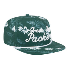 Green Bay Packers New Era Palm Print A-Frame 9FIFTY Snapback Hat Green | NFL