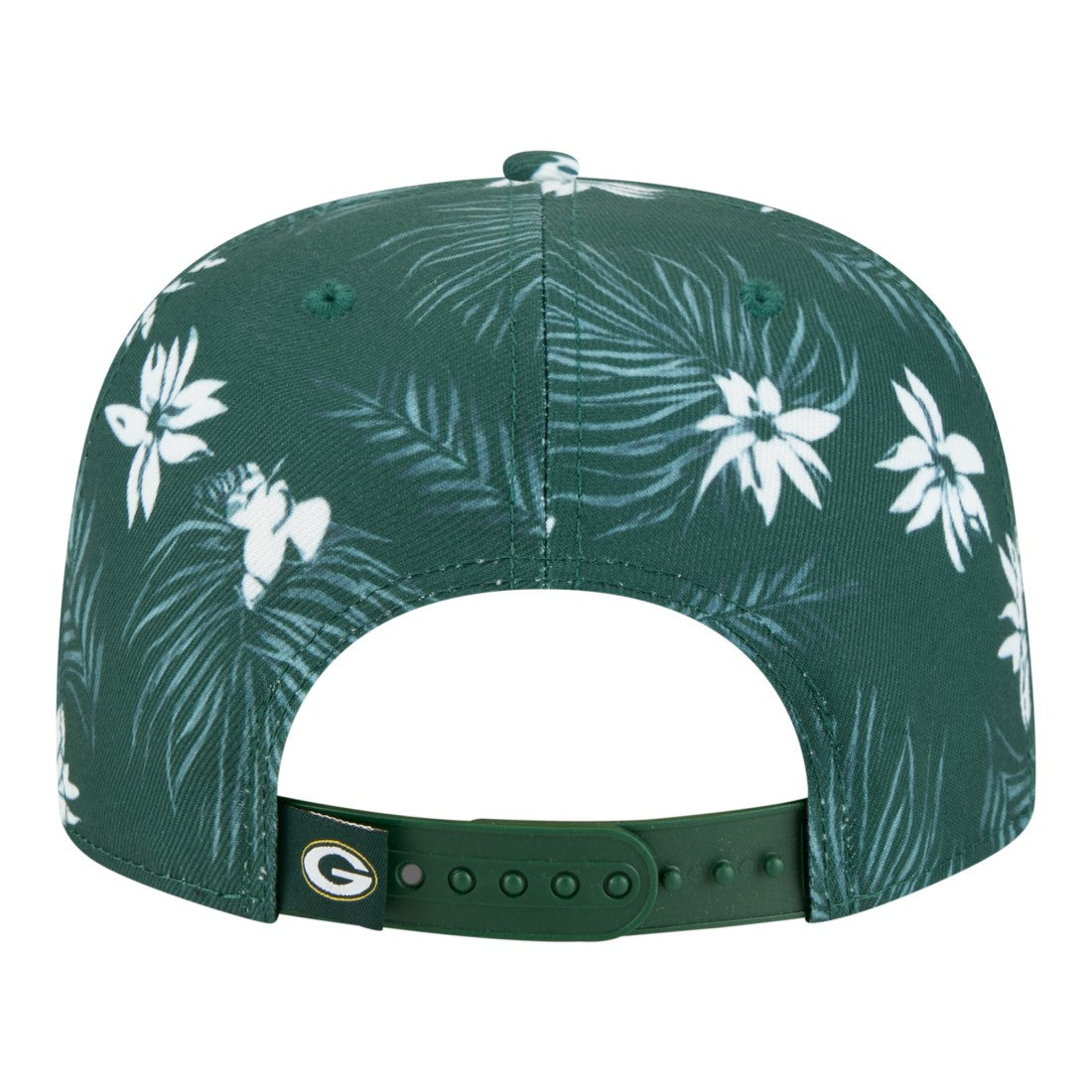 Green Bay Packers New Era Palm Print A-Frame 9FIFTY Snapback Hat Green | NFL
