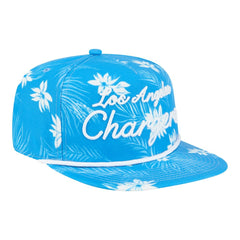Los Angeles Chargers New Era Palm Print A-Frame 9FIFTY Snapback Hat Powder Blue | NFL