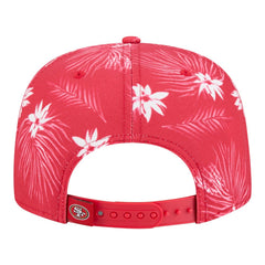 San Francisco 49ers New Era Palm Print A-Frame 9FIFTY Snapback Hat Scarlet | NFL