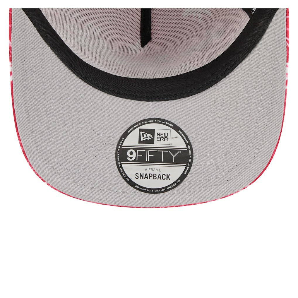 San Francisco 49ers New Era Palm Print A-Frame 9FIFTY Snapback Hat Scarlet | NFL