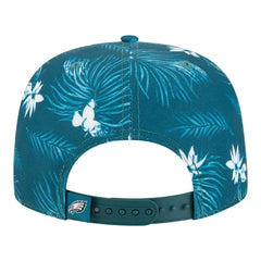 Philadelphia Eagles New Era Palm Print A-Frame 9FIFTY Snapback Hat Midnight Green | NFL
