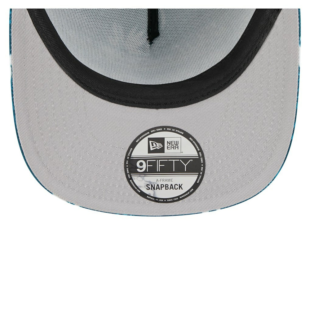 Philadelphia Eagles New Era Palm Print A-Frame 9FIFTY Snapback Hat Midnight Green | NFL