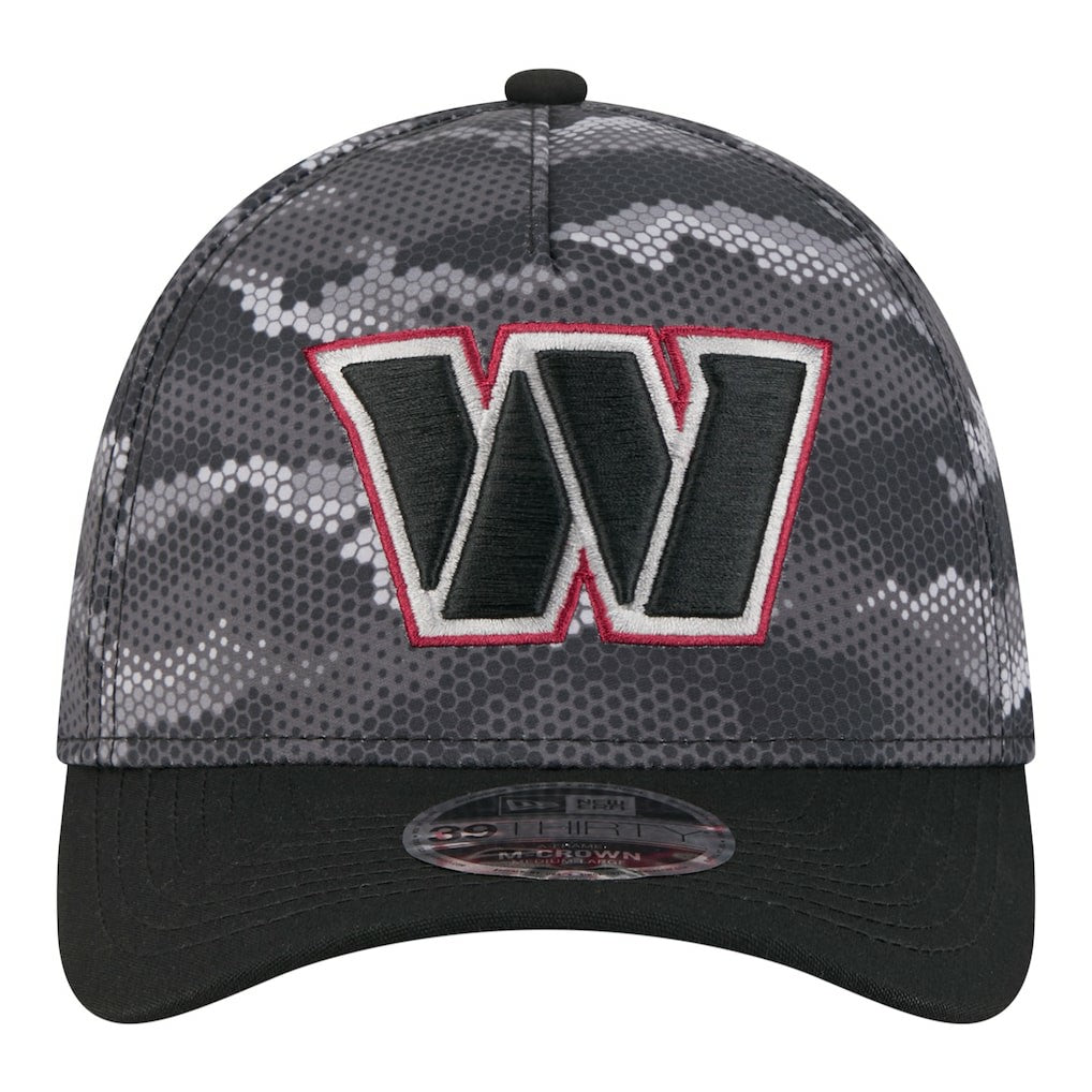 Washington Commanders New Era Camo A-Frame 39THIRTY Flex Hat Black | NFL