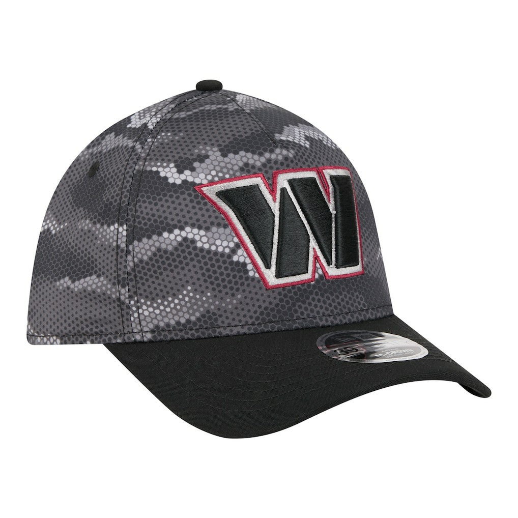 Washington Commanders New Era Camo A-Frame 39THIRTY Flex Hat Black | NFL