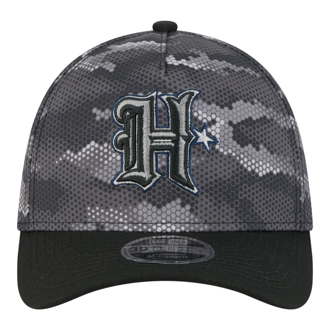 Houston Texans New Era Camo A-Frame 39THIRTY Flex Hat Black | NFL