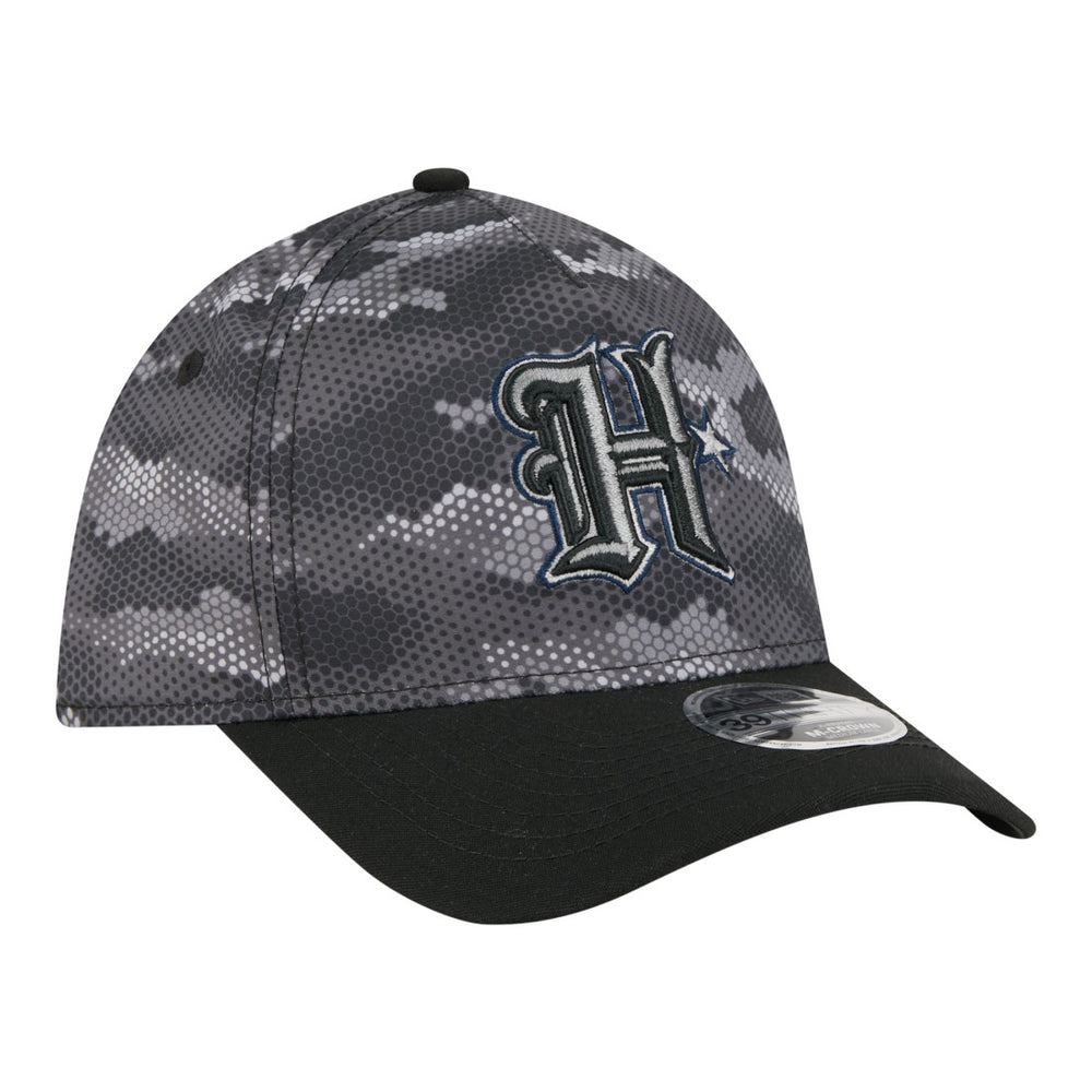 Houston Texans New Era Camo A-Frame 39THIRTY Flex Hat Black | NFL