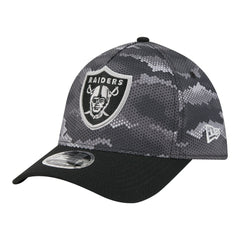Las Vegas Raiders New Era Camo A-Frame 39THIRTY Flex Hat Black | NFL