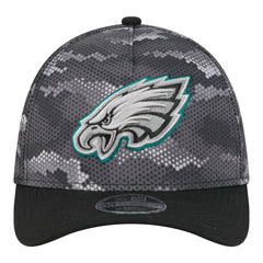 Philadelphia Eagles New Era Camo A-Frame 39THIRTY Flex Hat Black | NFL