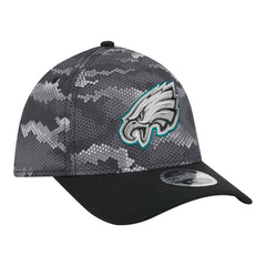 Philadelphia Eagles New Era Camo A-Frame 39THIRTY Flex Hat Black | NFL