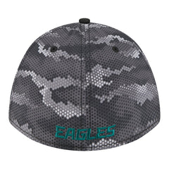 Philadelphia Eagles New Era Camo A-Frame 39THIRTY Flex Hat Black | NFL