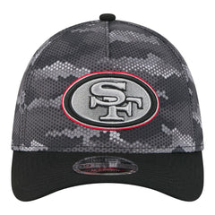 San Francisco 49ers New Era Camo A-Frame 39THIRTY Flex Hat Black | NFL