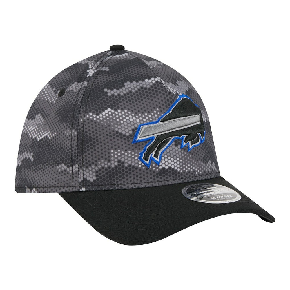 Buffalo Bills New Era Camo A-Frame 39THIRTY Flex Hat Black | NFL
