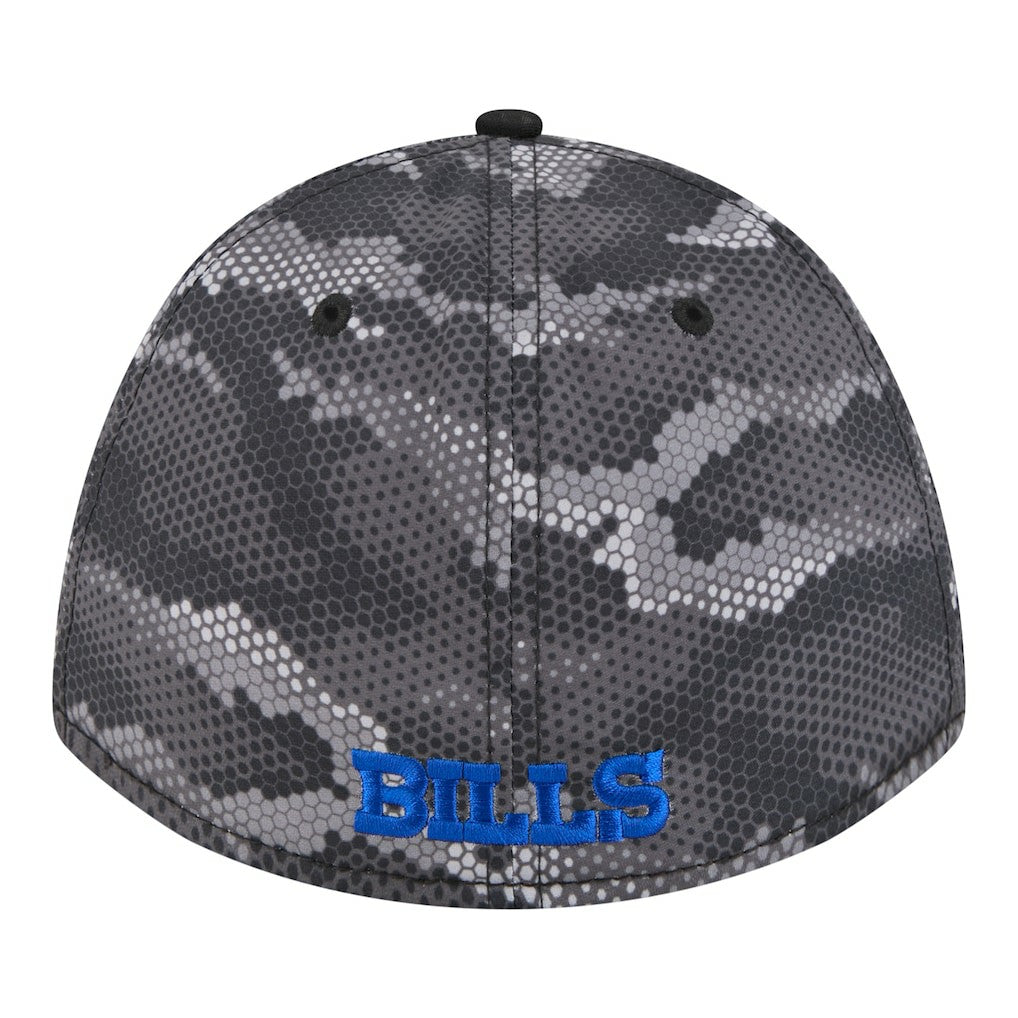 Buffalo Bills New Era Camo A-Frame 39THIRTY Flex Hat Black | NFL