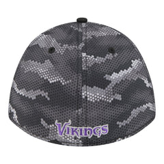 Minnesota Vikings New Era Camo A-Frame 39THIRTY Flex Hat Black | NFL