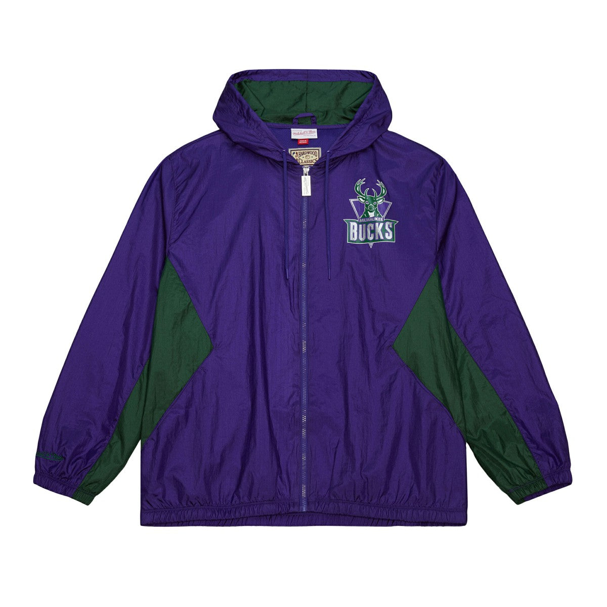 Milwaukee Bucks Playmaker Full-Zip Hooded Windbreaker Jacket Purple - NBA