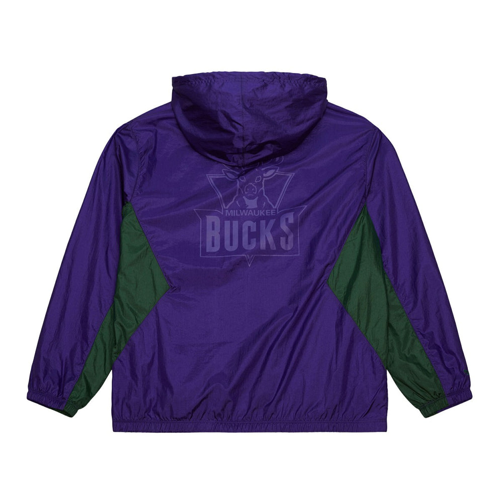 Milwaukee Bucks Playmaker Full-Zip Hooded Windbreaker Jacket Purple - NBA