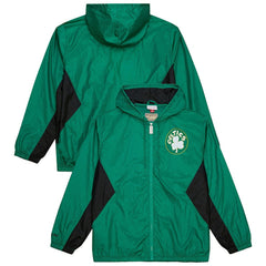 Boston Celtics Playmaker Full-Zip Hooded Windbreaker Jacket Kelly Green - NBA