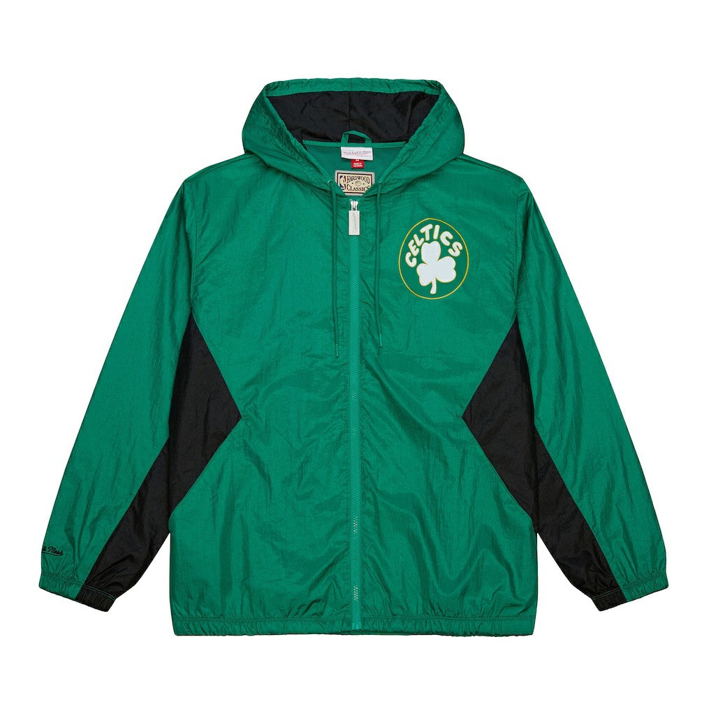 Boston Celtics Playmaker Full-Zip Hooded Windbreaker Jacket Kelly Green - NBA