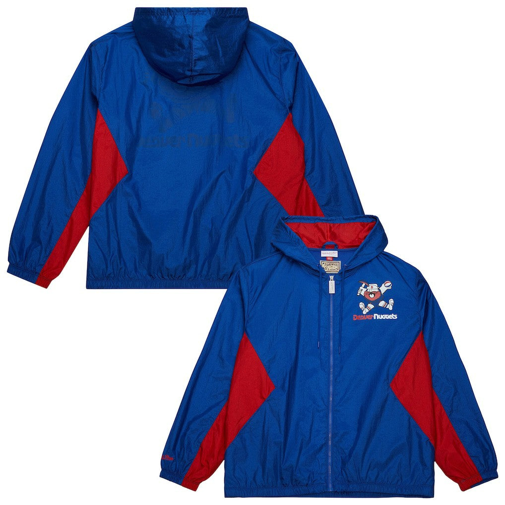 Denver Nuggets Playmaker Full-Zip Hooded Windbreaker Jacket Blue - NBA
