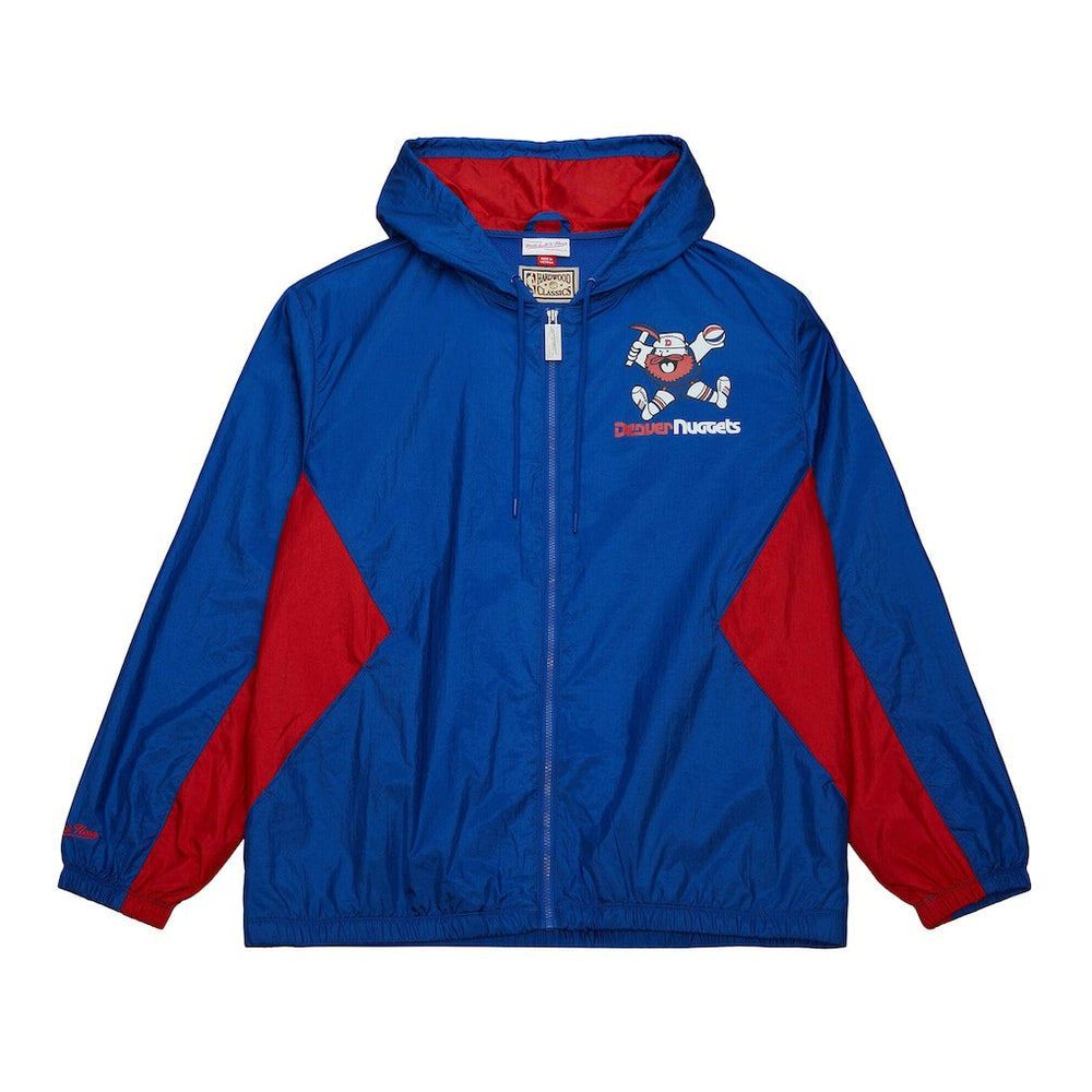 Denver Nuggets Playmaker Full-Zip Hooded Windbreaker Jacket Blue - NBA