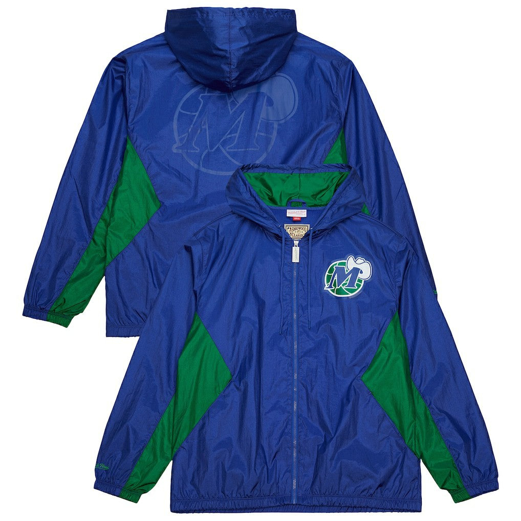 Dallas Mavericks Playmaker Full-Zip Hooded Windbreaker Jacket Blue - NBA