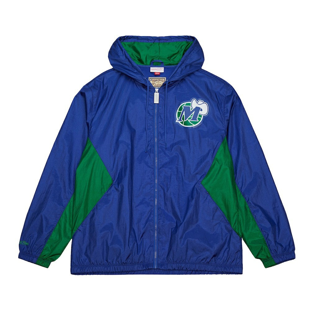 Dallas Mavericks Playmaker Full-Zip Hooded Windbreaker Jacket Blue - NBA