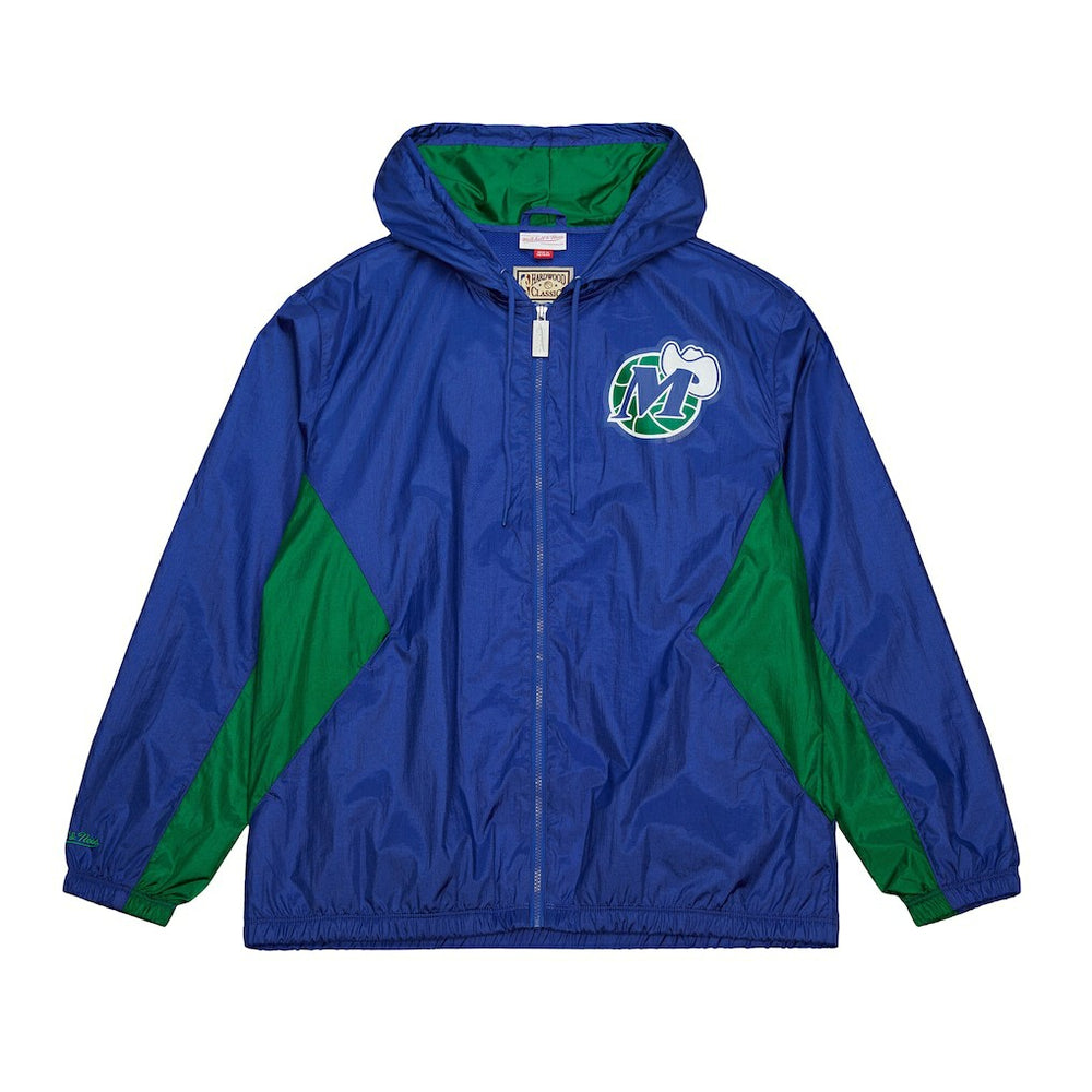 Dallas Mavericks Playmaker Full-Zip Hooded Windbreaker Jacket Blue - NBA