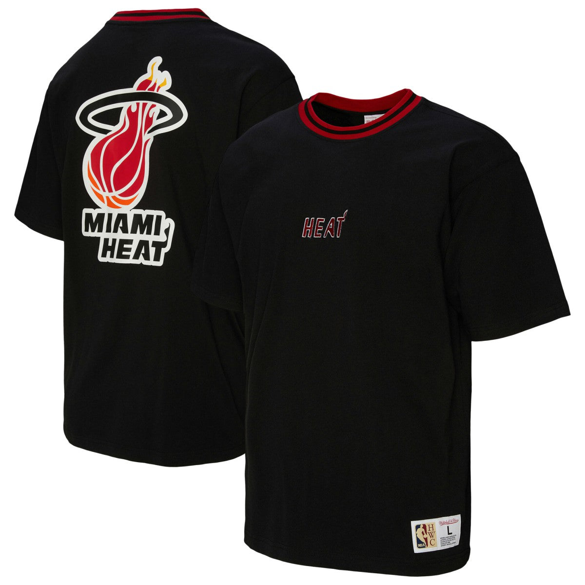 Miami Heat Unisex Playmaker Vintage Logo T-Shirt Black - NBA
